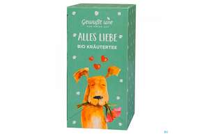 Sie sehen eine Packung Gewusst Wie Bio Tee Alles Liebe 20st, Produktbild: 01 Gewusst Wie Bio Tee Alles Liebe 20st, A-Nr.: 5385855 - 01