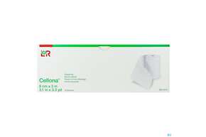 Sie sehen eine Packung Gipsbinden Cellona-rauscher 3mx 8cm 10st, Produktbild: 01 Gipsbinden Cellona-rauscher 3mx 8cm 10st, A-Nr.: 1213005 - 01