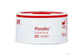 Sie sehen eine Packung Heftpflaster Porofix 5mx 2,50cm 1st, Produktbild: 01 Heftpflaster Porofix 5mx 2,50cm 1st, A-Nr.: 5026458 - 01