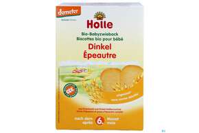 Sie sehen eine Packung Holle Bio Baby Dinkel-zwieback 200g, Produktbild: 01 Holle Bio Baby Dinkel-zwieback 200g, A-Nr.: 3437281 - 01