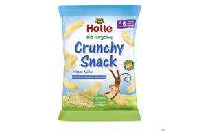 Sie sehen eine Packung Holle Bio Crunchy Snack Hirse 25g, Produktbild: 01 Holle Bio Crunchy Snack Hirse 25g, A-Nr.: 5584425 - 01
