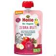 Sie sehen eine Packung Holle Demeter Bio Fruechtepueree Ab 1 Jahr Zebra Beet Apfel/banane/rotebeete 100g, Produktbild: 01 Holle Demeter Bio Fruechtepueree Ab 1 Jahr Zebra Beet Apfel/banane/rotebeete 100g, A-Nr.: 5080699 - 01