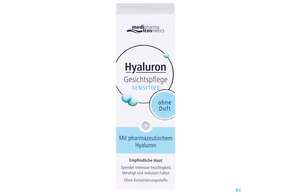 Sie sehen eine Packung Hyaluron Gesichtspflege Sensitive 50ml, Produktbild: 01 Hyaluron Gesichtspflege Sensitive 50ml, A-Nr.: 4624246 - 01