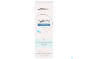 Sie sehen eine Packung Hyaluron Nachtpflege Creme 50ml, Produktbild: 01 Hyaluron Nachtpflege Creme 50ml, A-Nr.: 4363455 - 01