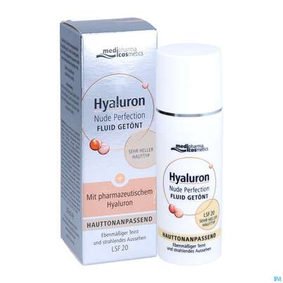 Hyaluron Nude Perfection Getoentes Fluid Sehr Heller Typ Lsf20 50ml, A-Nr.: 4914694 - 07
