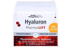Sie sehen eine Packung Hyaluron Pharma Lift Tag Lsf30 50ml, Produktbild: 01 Hyaluron Pharma Lift Tag Lsf30 50ml, A-Nr.: 5181880 - 01