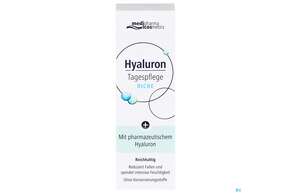 Sie sehen eine Packung Hyaluron Tagespflege Riche 50ml, Produktbild: 01 Hyaluron Tagespflege Riche 50ml, A-Nr.: 4485980 - 01