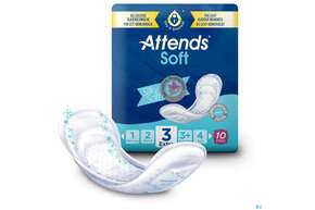 Sie sehen eine Packung Inkontinenz Attends Einlagen Soft 3 80st, Produktbild: 01 Inkontinenz Attends Einlagen Soft 3 80st, A-Nr.: 5286225 - 01