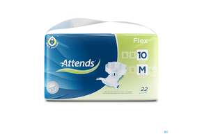 Sie sehen eine Packung Inkontinenz Attends Slip Flex M 10 22st, Produktbild: 01 Inkontinenz Attends Slip Flex M 10 22st, A-Nr.: 4271575 - 01