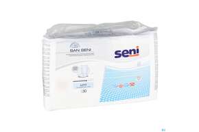 Sie sehen eine Packung Inkontinenz Einlagen Seni San Uni 30st, Produktbild: 01 Inkontinenz Einlagen Seni San Uni 30st, A-Nr.: 3586621 - 01