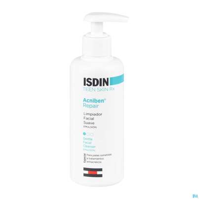 Sie sehen eine Packung Isdin Acniben Rx Emulsion 180ml, Produktbild: 06 Isdin Acniben Rx Emulsion 180ml, A-Nr.: 5570400 - 06