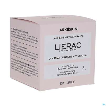 Sie sehen eine Packung Lierac Arkeskin The Menopause Night Cream 50ml, Produktbild: 02 Lierac Arkeskin The Menopause Night Cream 50ml, A-Nr.: 5805211 - 02