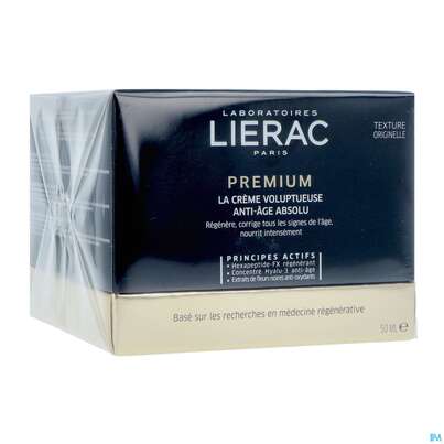 Sie sehen eine Packung Lierac Premium Reichhaltige Creme 18 50ml, Produktbild: 01 Lierac Premium Reichhaltige Creme 18 50ml, A-Nr.: 4887980 - 01
