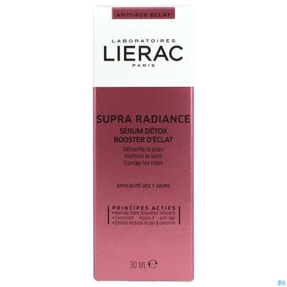 Sie sehen eine Packung Lierac Supra Radiance Serum 30ml, Produktbild: 01 Lierac Supra Radiance Serum 30ml, A-Nr.: 5171344 - 01