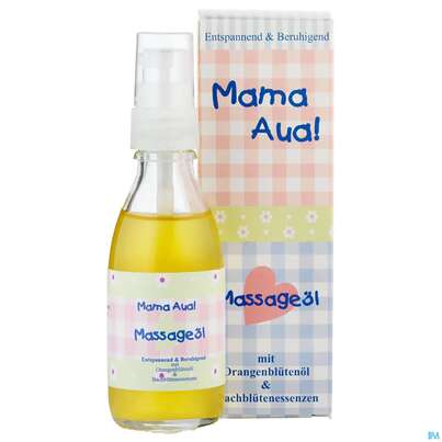 Sie sehen eine Packung Massage Oel Mama-aua 50ml, Produktbild: 01 Massage Oel Mama-aua 50ml, A-Nr.: 4174671 - 01