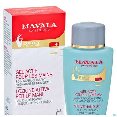 Sie sehen eine Packung Mavala Aktiver Hand Gel 150ml, Produktbild: 01 Mavala Aktiver Hand Gel 150ml, A-Nr.: 2976656 - 01