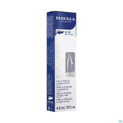 Sie sehen eine Packung Mavala Eyeliner Gris Perle/perlgrau 935.5 4,5ml, Produktbild: 02 Mavala Eyeliner Gris Perle/perlgrau 935.5 4,5ml, A-Nr.: 3651100 - 02
