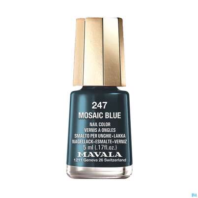 Sie sehen eine Packung Mavala Nagellacke 247 Musaic Bl 5ml, Produktbild: 01 Mavala Nagellacke 247 Musaic Bl 5ml, A-Nr.: 3416468 - 01