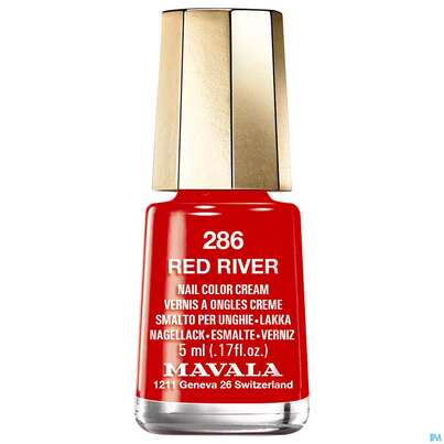 Sie sehen eine Packung Mavala Nagellacke 286 Red River 5ml, Produktbild: 01 Mavala Nagellacke 286 Red River 5ml, A-Nr.: 4515907 - 01