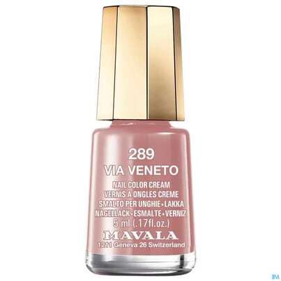 Sie sehen eine Packung Mavala Nagellacke 289 Glam Via Veneto 5ml, Produktbild: 01 Mavala Nagellacke 289 Glam Via Veneto 5ml, A-Nr.: 3693104 - 01
