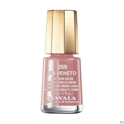 Sie sehen eine Packung Mavala Nagellacke 289 Glam Via Veneto 5ml, Produktbild: 02 Mavala Nagellacke 289 Glam Via Veneto 5ml, A-Nr.: 3693104 - 02