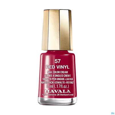 Sie sehen eine Packung Mavala Nagellacke 57 Red Vinyl 5ml, Produktbild: 02 Mavala Nagellacke 57 Red Vinyl 5ml, A-Nr.: 5206574 - 02