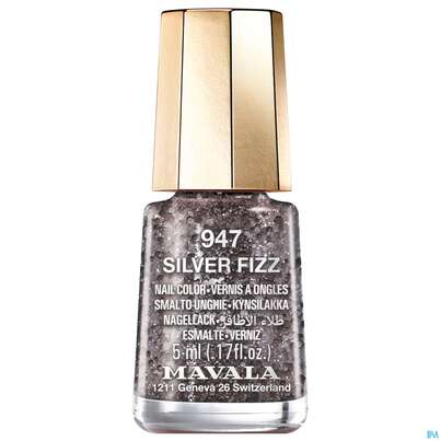 Sie sehen eine Packung Mavala Nagellacke 947 Silver Fizz 5ml, Produktbild: 01 Mavala Nagellacke 947 Silver Fizz 5ml, A-Nr.: 5827721 - 01