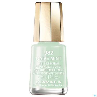 Sie sehen eine Packung Mavala Nagellacke 982 Naive Mint 5ml, Produktbild: 01 Mavala Nagellacke 982 Naive Mint 5ml, A-Nr.: 5066400 - 01