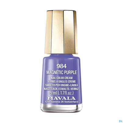 Sie sehen eine Packung Mavala Nagellacke 984 Mag Purpl 5ml, Produktbild: 02 Mavala Nagellacke 984 Mag Purpl 5ml, A-Nr.: 5066423 - 02