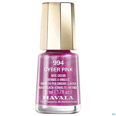 Sie sehen eine Packung Mavala Nagellacke 994 Cyber Pink 5ml, Produktbild: 01 Mavala Nagellacke 994 Cyber Pink 5ml, A-Nr.: 4909138 - 01