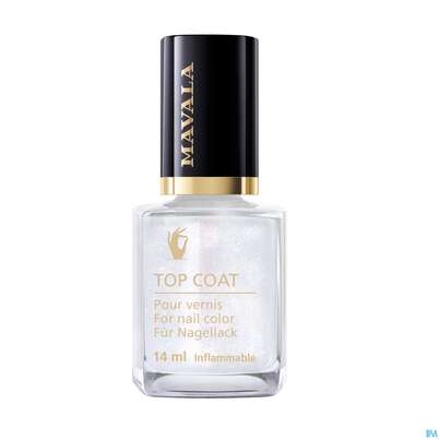 Sie sehen eine Packung Mavala Nagellacke Star Top Coat Silver 986.2 14ml, Produktbild: 01 Mavala Nagellacke Star Top Coat Silver 986.2 14ml, A-Nr.: 5093271 - 01