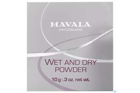 Sie sehen eine Packung Mavalia Wet+dry Puder Kasbah 10ml, Produktbild: 01 Mavalia Wet+dry Puder Kasbah 10ml, A-Nr.: 3649238 - 01