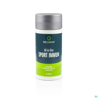 Sie sehen eine Packung Melasan/sport Kapseln A-z Sport Immun 90st, Produktbild: 01 Melasan/sport Kapseln A-z Sport Immun 90st, A-Nr.: 5331977 - 01
