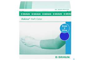 Mullbinden Askina Haft Fixierbinden Color Blau 20mx 8cm 1st, A-Nr.: 1778078 - 01