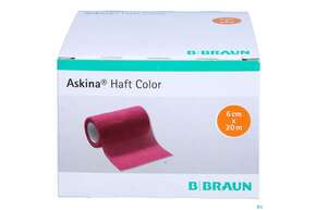 Mullbinden Askina Haft Fixierbinden Color Pink 20mx 6cm 1st, A-Nr.: 1778084 - 01