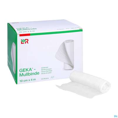 Mullbinden Geka/lose 4mx 10cm 20-f 20st, A-Nr.: 4341407 - 05