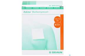 Mullkompressen Askina 8fach Steril 7,5x 7,5cm 25x2 50st, A-Nr.: 1778954 - 01