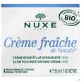 Sie sehen eine Packung Nuxe Creme/fraiche/de Beaute Glow Rich Cream 48h 2023 50ml, Produktbild: 01 Nuxe Creme/fraiche/de Beaute Glow Rich Cream 48h 2023 50ml, A-Nr.: 5821084 - 01