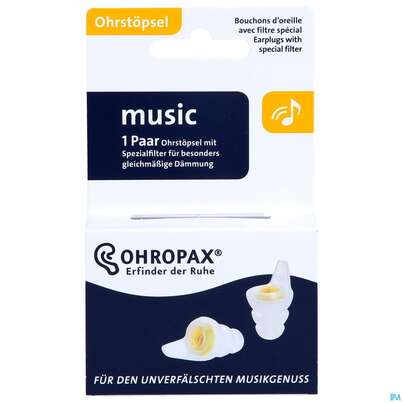 Ohrenschutz Ohropax Music Spezial Filter-1 Paar Pgerm 2st, A-Nr.: 4778475 - 01