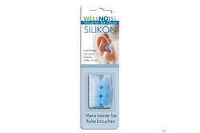 Ohrenschutz Wellnoise Ohrenstopfen Silikon Blau 6st, A-Nr.: 3209640 - 01