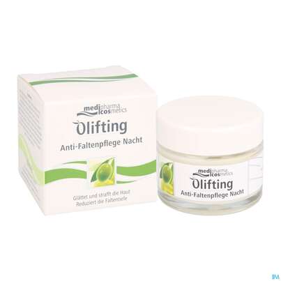 Sie sehen eine Packung Oliven Oel Dr.theiss Olifting Anti-falten Nachtpflege 50ml, Produktbild: 07 Oliven Oel Dr.theiss Olifting Anti-falten Nachtpflege 50ml, A-Nr.: 3445211 - 07