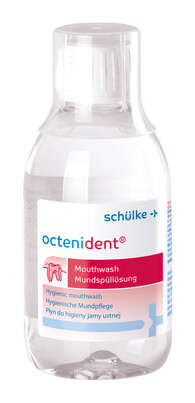Sie sehen eine Packung octenident® Mundspüllösung, Produktbild: 01 octenident® Mundspüllösung, A-Nr.: 5208797 - 01