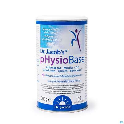 Sie sehen eine Packung Physiobase Pulver Dr.jacobs 300g, Produktbild: 01 Physiobase Pulver Dr.jacobs 300g, A-Nr.: 4406880 - 01