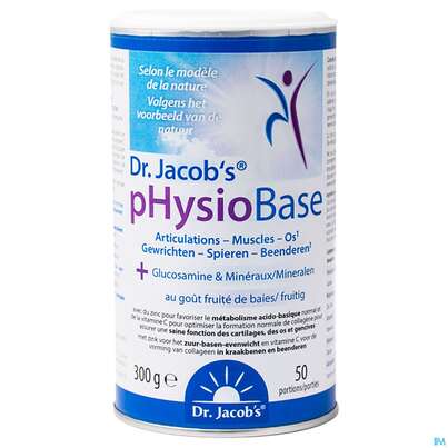 Sie sehen eine Packung Physiobase Pulver Dr.jacobs 300g, Produktbild: 02 Physiobase Pulver Dr.jacobs 300g, A-Nr.: 4406880 - 02