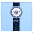 Sie sehen eine Packung Praeservative Kondome Mister Size 47 36st, Produktbild: 01 Praeservative Kondome Mister Size 47 36st, A-Nr.: 5594085 - 01