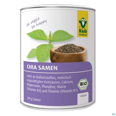 Sie sehen eine Packung Raab Bio Chia Samen 200g, Produktbild: 02 Raab Bio Chia Samen 200g, A-Nr.: 4350889 - 02