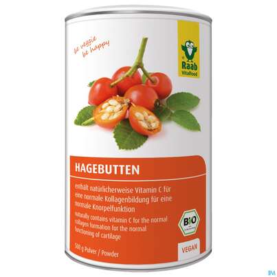 Sie sehen eine Packung Raab Bio Hagebutten Pulver 500g, Produktbild: 01 Raab Bio Hagebutten Pulver 500g, A-Nr.: 4361373 - 01