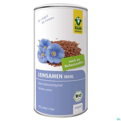 Sie sehen eine Packung Raab Bio Leinsamen Mehl 200g, Produktbild: 03 Raab Bio Leinsamen Mehl 200g, A-Nr.: 4366063 - 03