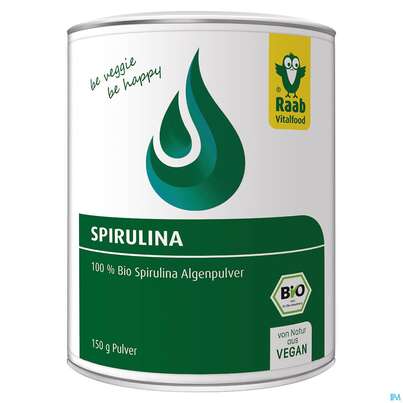 Sie sehen eine Packung Raab Bio Spirulina Pulver 150g, Produktbild: 01 Raab Bio Spirulina Pulver 150g, A-Nr.: 4346936 - 01