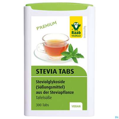 Sie sehen eine Packung Raab Stevia Tabs 300 Tabs, Produktbild: 02 Raab Stevia Tabs 300 Tabs, A-Nr.: 4369251 - 02